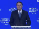 Jair Bolsonaro discursa na abertura do Fórum Econômico Mundial, em Davos