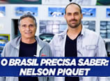 Eduardo Bolsonaro entrevista Nelson Piquet